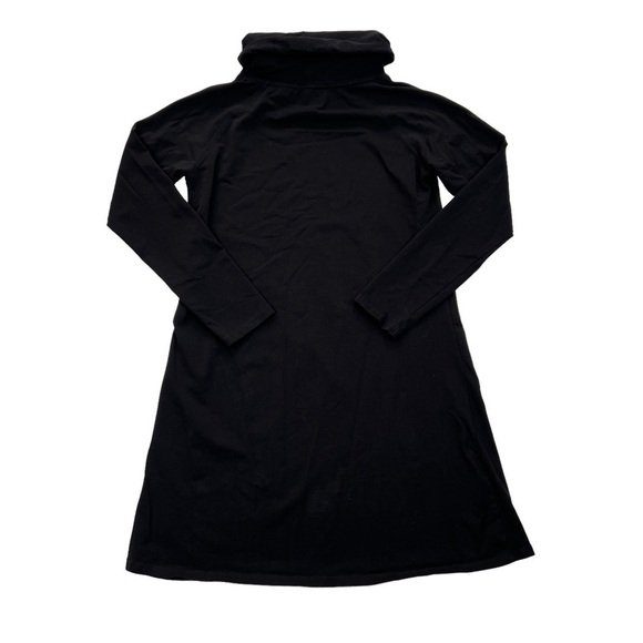 Duffield Lane Black Funnel Neck Emmerson Sweatshirt Dress - Picture 6 of 6